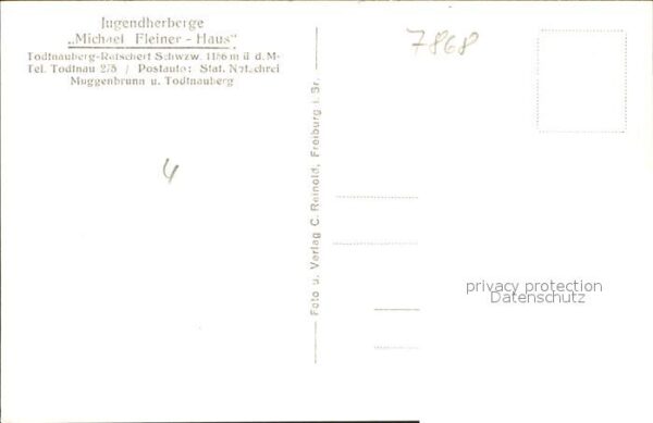 Todtnauberg Jugendherberge Michael Fleiner Haus – Bild 2