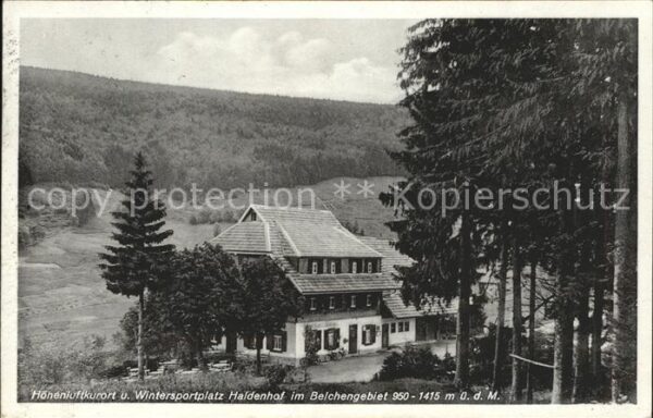 Schoenau Schwarzwald Haldenhof im Belchengebiet