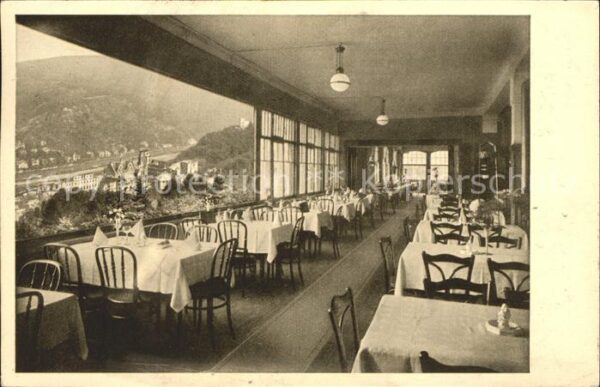 Heidelberg Neckar Restaurant Molkenkur Speisesaal