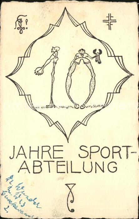 Berlin Plakat 10 Jahre Sport Abteilung