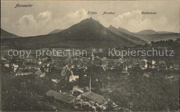 Annweiler Trifels mit Anebos und Goldmünze