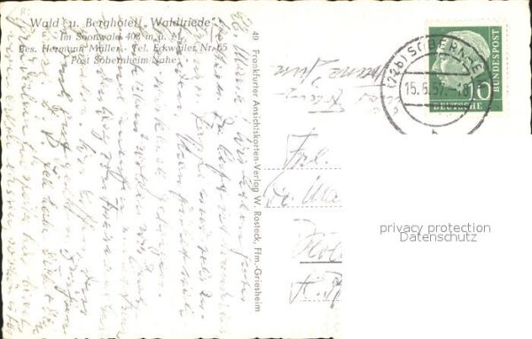 Bad Sobernheim Wald und Berghotel Waldfriede – Bild 2