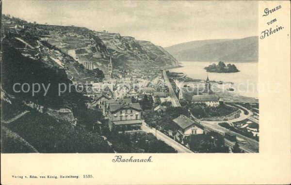 Bacharach Rhein Panorama