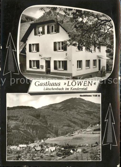 Luetschenbach im Kandertal Gasthaus Löwen Ortsblick