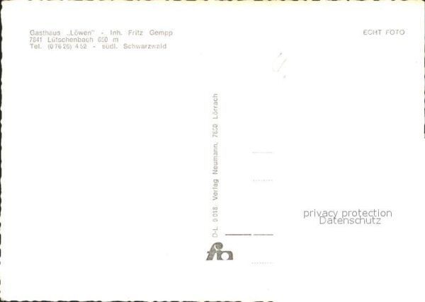 Luetschenbach im Kandertal Gasthaus Löwen Ortsblick – Bild 2
