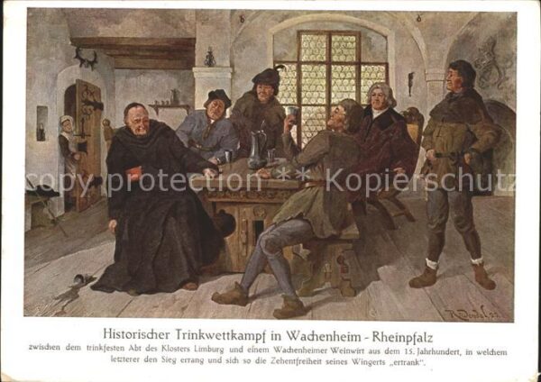 Wachenheim Weinstrasse Historischer Trinkwettkampf