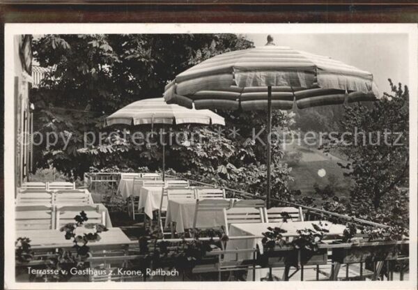 Raitbach Schopfheim Gasthof zur Krone Terrasse