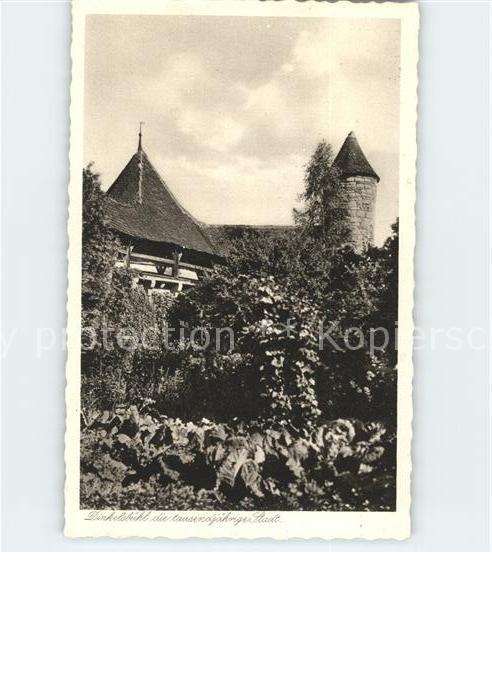 Dinkelsbuehl Garten des Brandtschen Patrizierhauses
