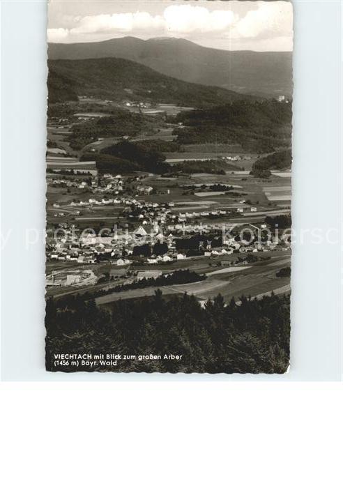 Viechtach Bayerischer Wald Panorama mit Blick zum grossen Arber