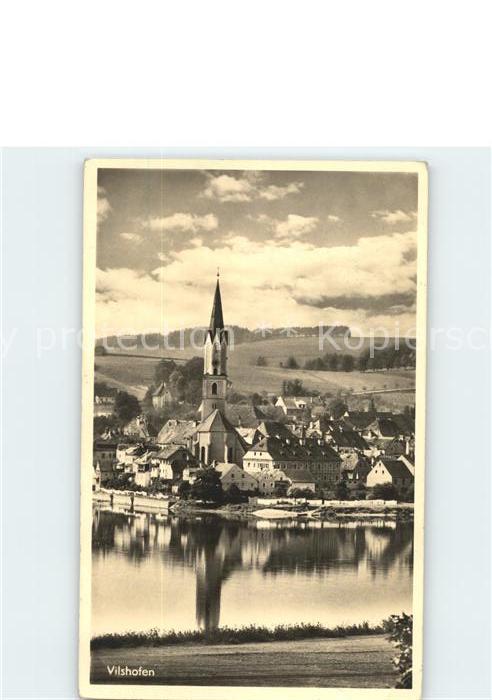 Vilshofen Donau Ortsansicht mit Kirche