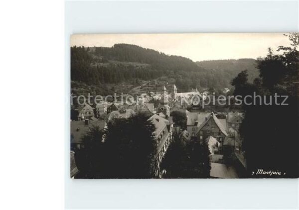 Montjoie Monschau Blick über die Stadt