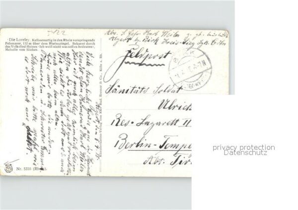 Loreley Lorelei Künstlerkarte – Bild 2