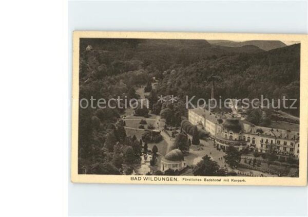 Bad Wildungen Fürstliches Badehotel mit Kurpark