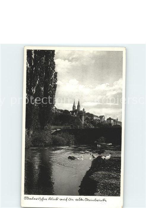 Fritzlar Malerischer Blick auf die alte Steinbrü