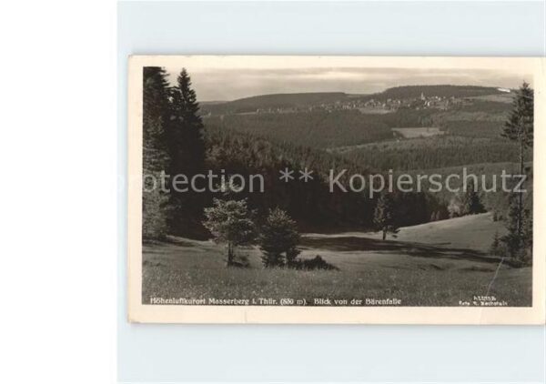 Masserberg Panorama Blick von der Bärenfalle