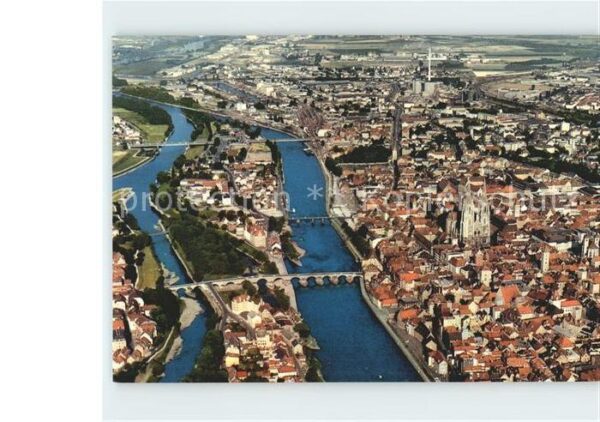 Regensburg 2000jährige Stadt Donau Brücke Fliegera