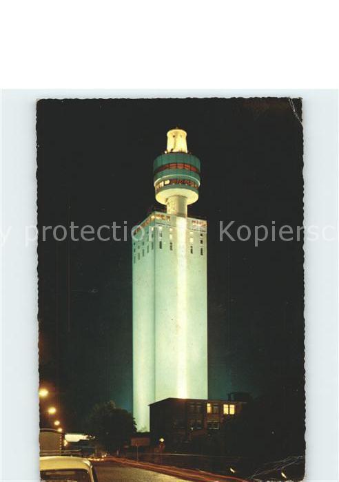 Frankfurt Main Henninger Turm bei Nacht