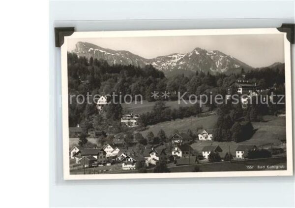 Bad Kohlgrub Gesamtansicht mit Alpenblick