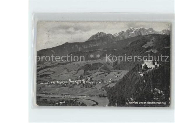 Werfen Salzburg Panorama gegen Hochkönig Berchtesgadene