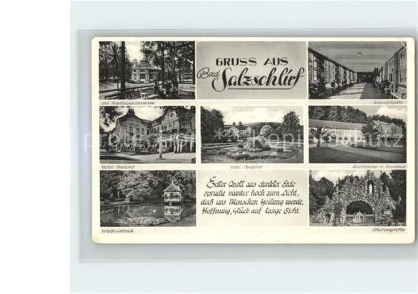 Bad Salzschlirf Bonifaziusbrunnen Wandelhalle Kurtheate
