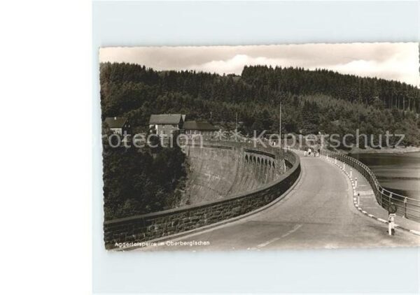 Aggertalsperre Staumauer Stausee