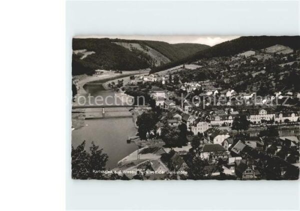 Bad Karlshafen Panorama Blick von der Juliushöhe Weser