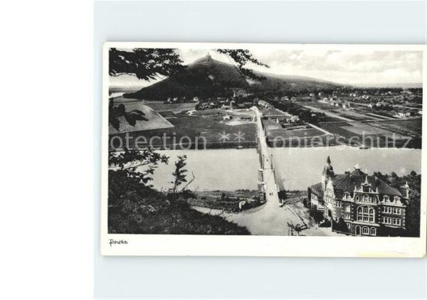 Porta Westfalica Panorama Weser Brücke