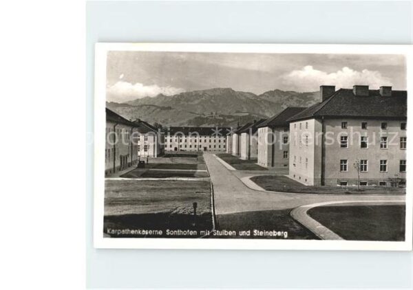 Sonthofen Oberallgaeu Karpathenkaserne mit Stuiben und Steine