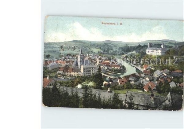 Rosenberg Baden Panorama Kirche Schloss