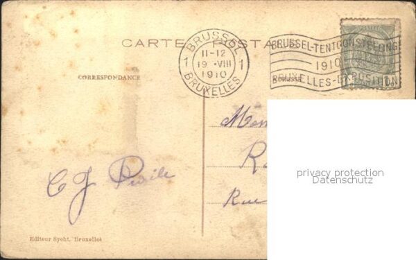Exposition Universelle Bruxelles 1910 Jardin de Paris – Bild 2