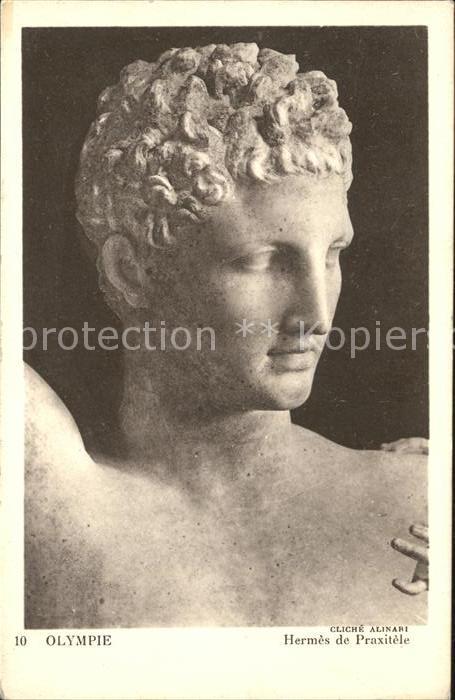 Skulpturen Olympie Hermes de Praxitele