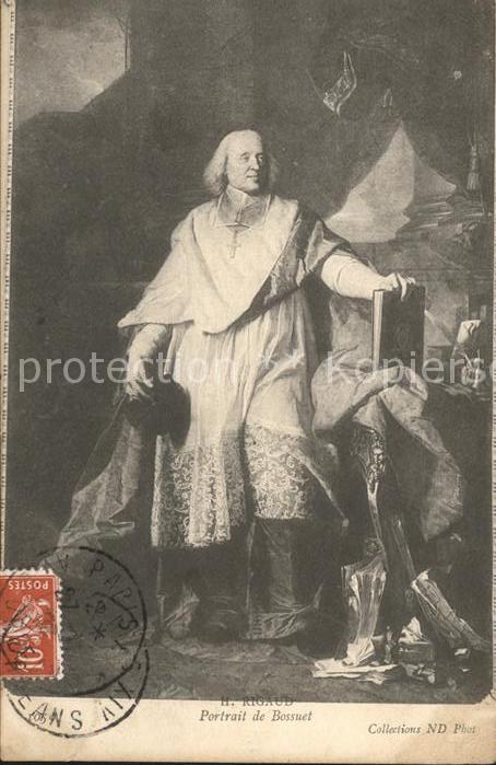 Kuenstlerkarte Alte Kuenstler Portrait de Bossuet Nr. 1059