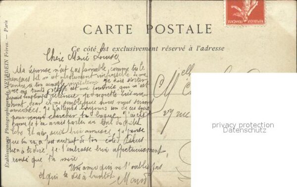Kuenstlerkarte Alte Kuenstler Portrait de Bossuet Nr. 1059 – Bild 2