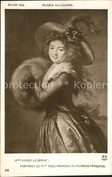 Verlag Noyer (AN Paris) Nr. 28 Vigee Le Brun Portrait Mole Raymond
