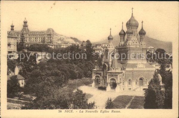 Russische Kirche Kapelle Nice Nouvelle Eglise Russe