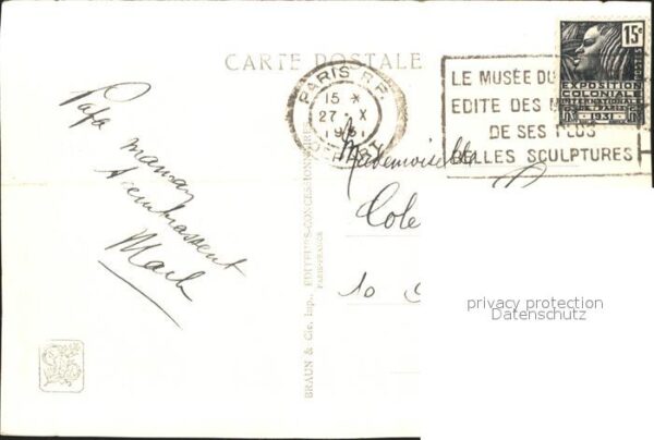 Exposition Coloniale Internationale Pari Section de l'Indochine Pavillon du Camb – Bild 2