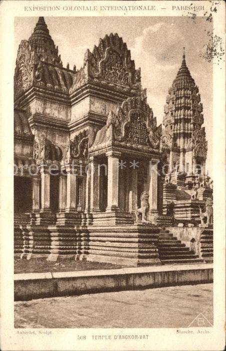 Exposition Coloniale Internationale Pari Temple d_Angkor-Vat
