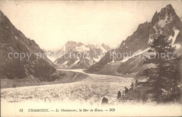 Verlag ND Nr. 15 Chamonix Montanvers Mer de Glace