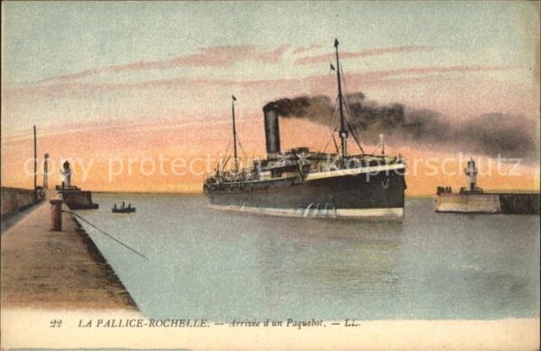 Dampfer Oceanliner Pallice-Rochelle Paquebot