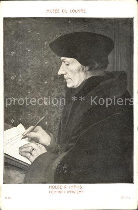 Persoenlichkeiten Hans Holbein Portrait d_Erasme  Nr. 127