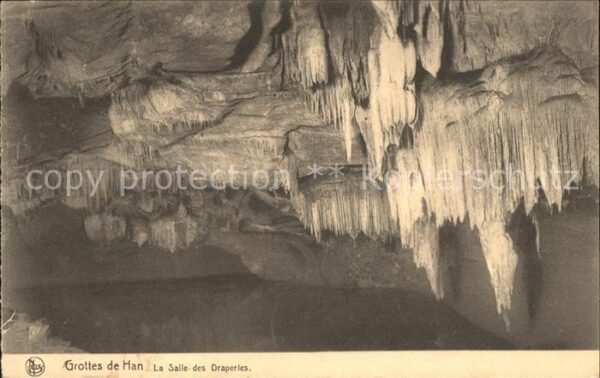 Hoehlen Caves Grottes Grottes de Han Salle des Draperies