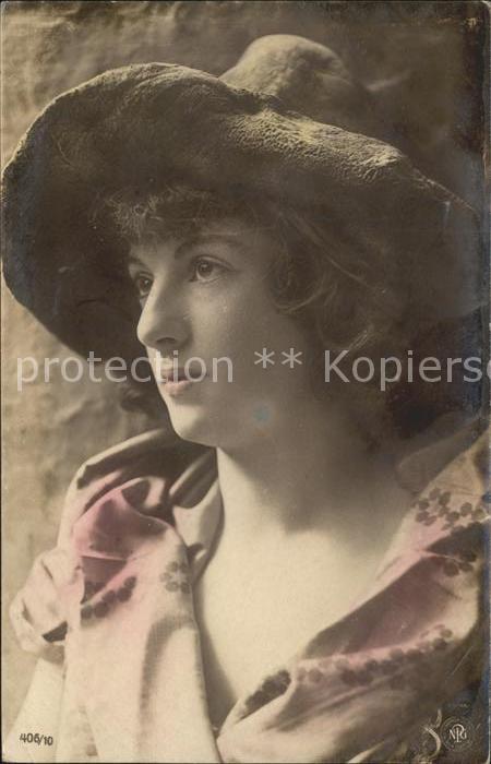 Foto NPG Nr. 406/10 Frau Hut Oranotypie