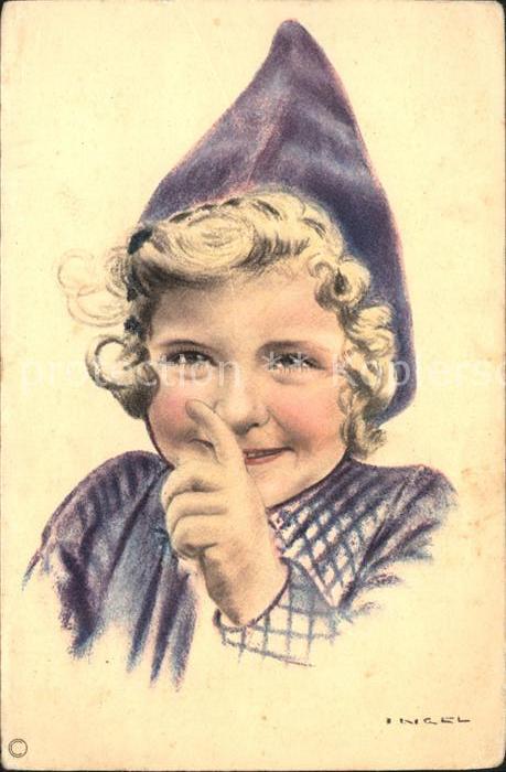 Kinder Child Enfants Künstlerkarte Ingel Nr. 104
