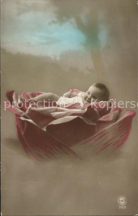 Kinder Child Enfants Baby Rose Foto-PC-Paris-Nr. 363