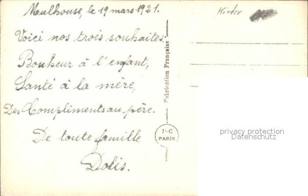 Kinder Child Enfants Baby Rose Foto-PC-Paris-Nr. 363 – Bild 2