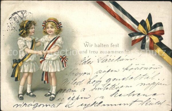 Kinder Child Enfants Schwarz-Weiss-Rot Schwarz-Gelb