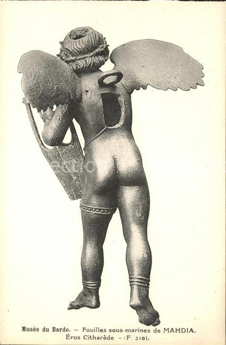 Skulpturen Eros Citharede Fouilles Mahdia Musee du