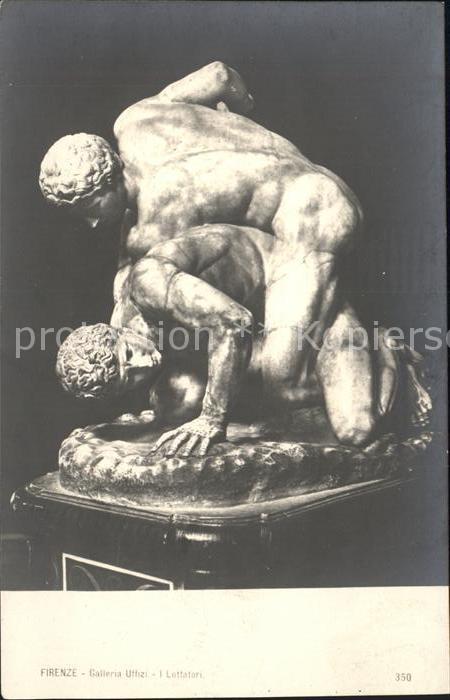 Skulpturen I Lottatori Firenze Galleria Uffizi