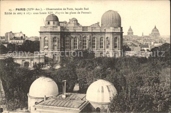 Observatorium Sternwarte Urania Paris Plans de Perrault