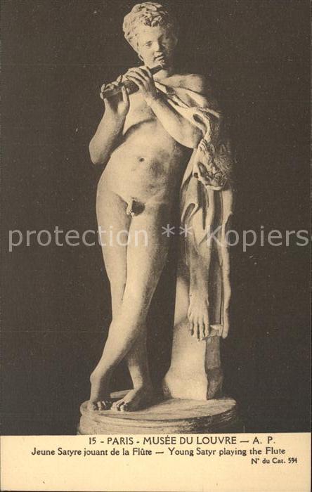 Skulpturen Jeune Satyre jouant de la Flute Musee d